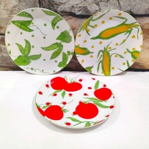 Vintage Franci Taste Setter Vegetable Polkadot Small Dishes Villa Vanilla